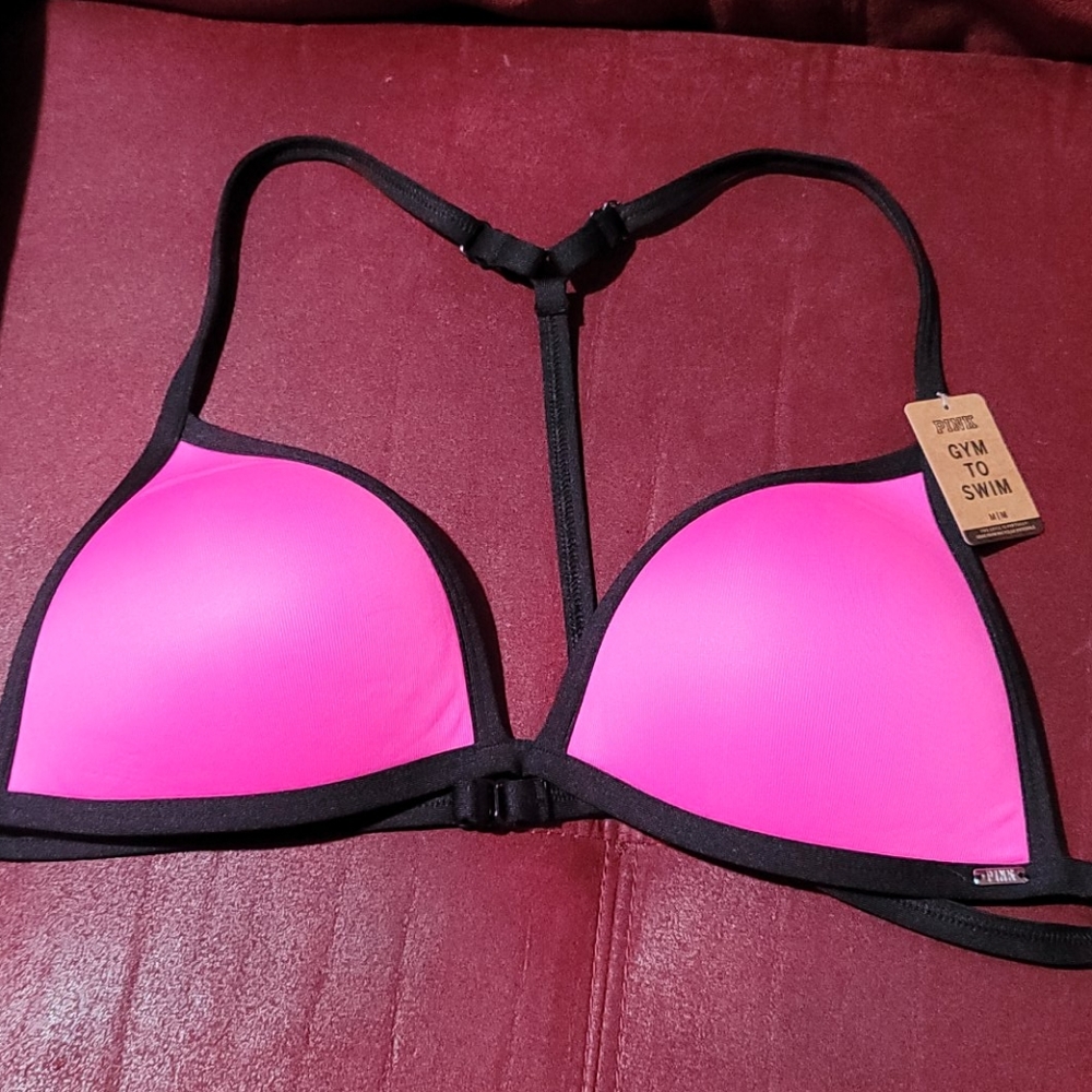 Nwt vs pink gym to swim top